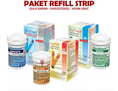 EasyTouch GCU Test Strips Refill Set Glucose Cholesterol Uric Acid 3in1 Kit