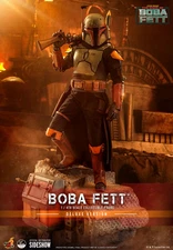 Star Wars Mandalorian Boba Fett Quarter 1/4th E Scale Figure Sideshow Hot Toys