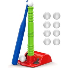 Play22 T Ball Set for Toddlers - Tball Set for Kids 3-5, 8 Large Balls, 23