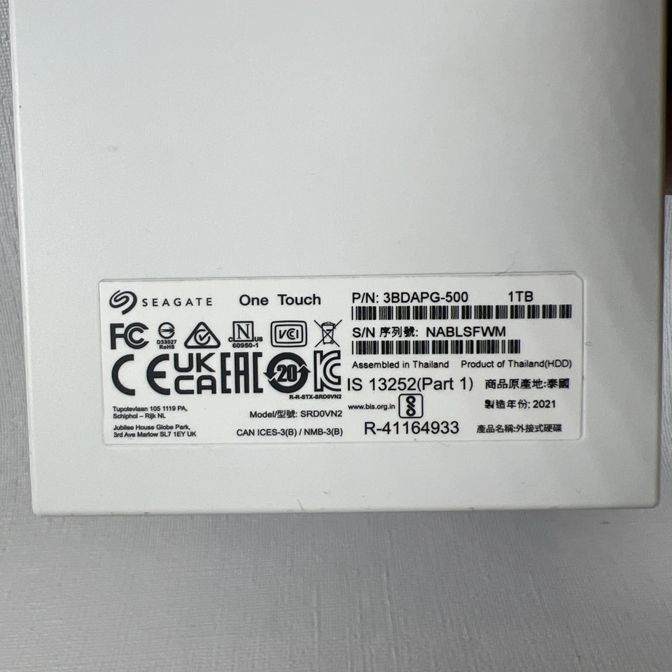 Seagate One Touch 1 TB Portable External Hard Drive - Image 4 of 4