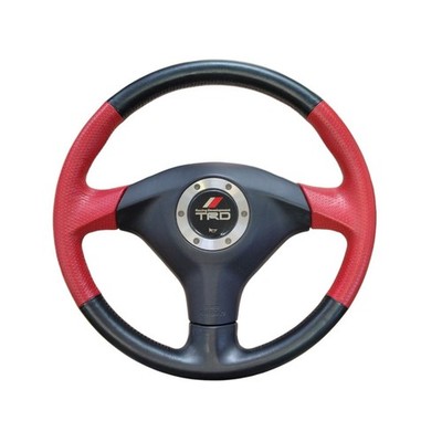 Toyota TRD Steering Wheel Black/Red JDM OOP | eBay