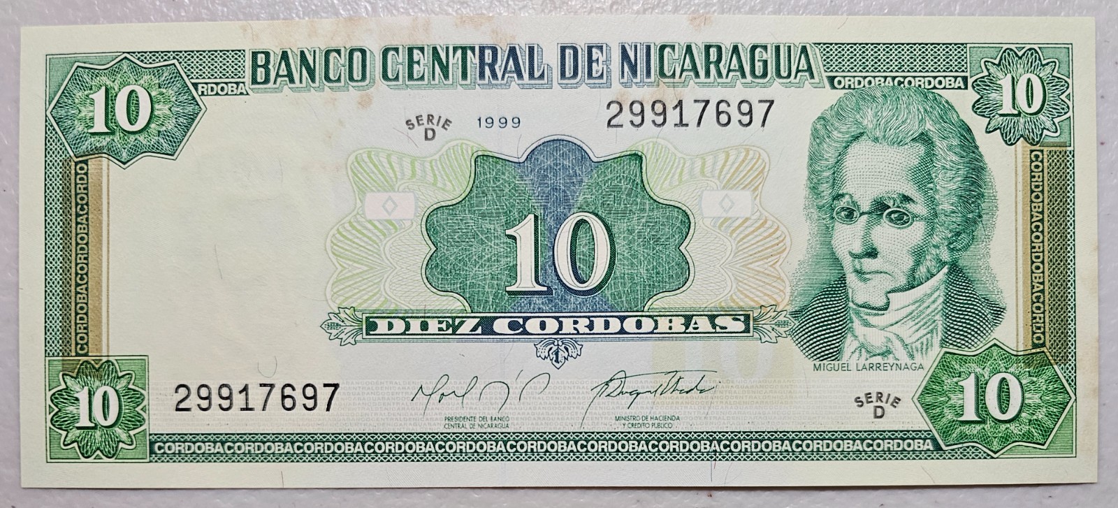Nicaragua 10 Cordobas 1999