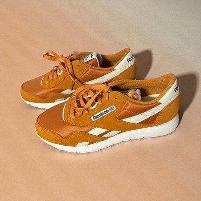 Reebok, Sunbaked Clay Vintage Chalk, Classic Leather &Nylon, Size 10, EU 43