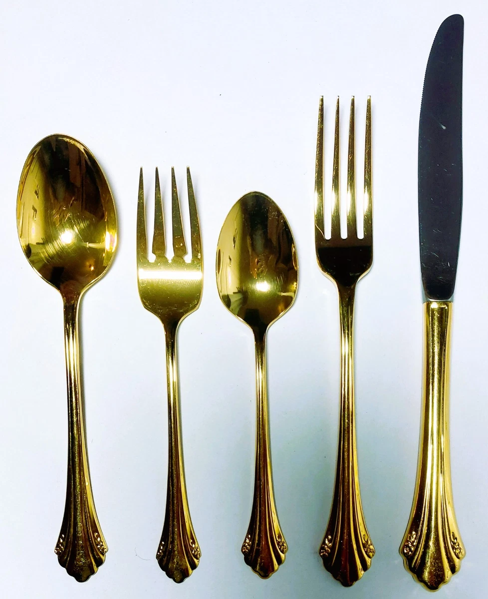 Japan Gold Plated Standard Set Flatware Sets | eBay