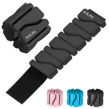 Adjustable Wrist Ankle Weights for Women Men Kids, 2 Lbs Wearable Arm Leg Wei...