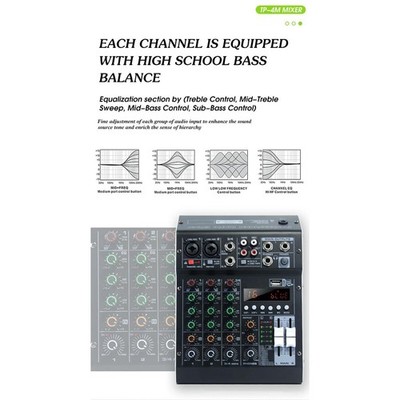 Studio-Audio-Mixer, Sound-Mischkonsole, DJ-Sound-Controller für die Aufnahme