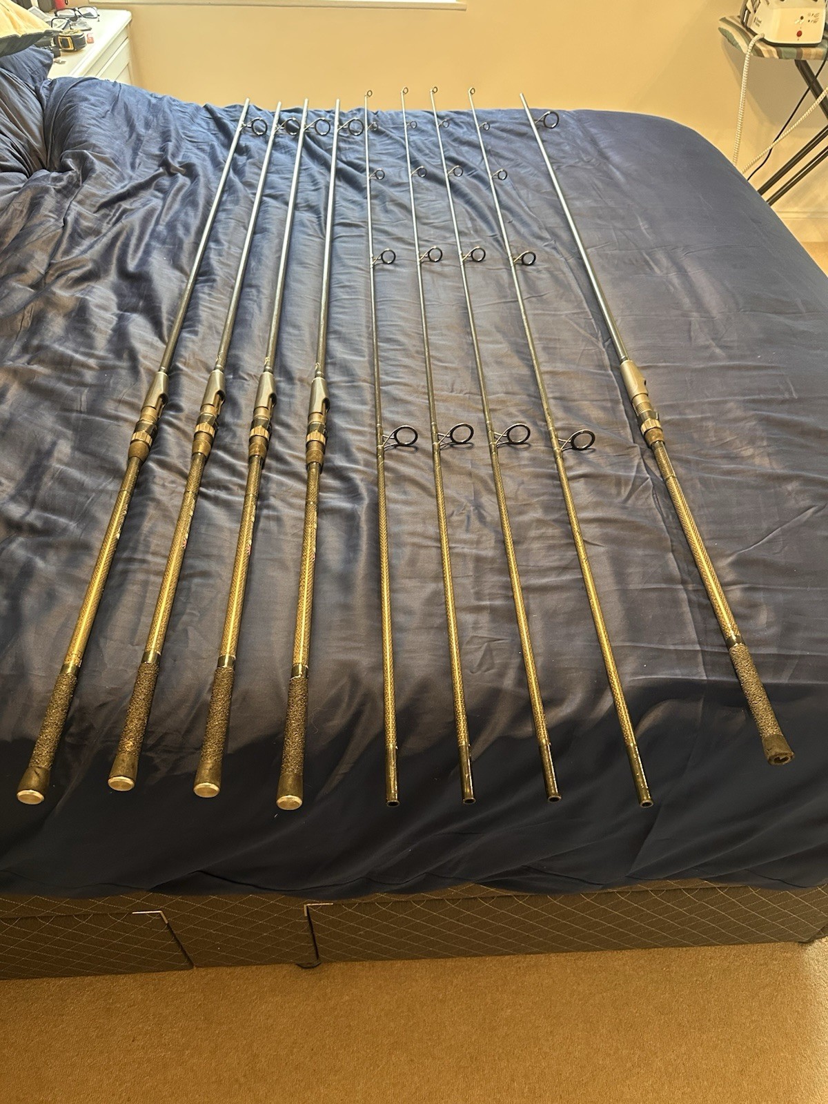 4 Complete Century NG 2.75 TC Carp Rods With 1 Spare Butt Section