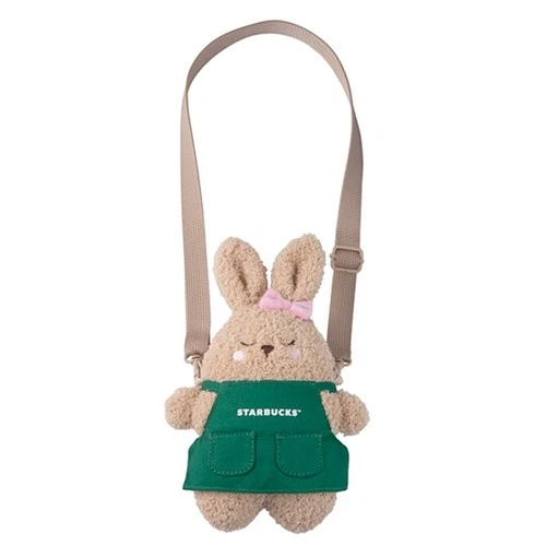 Starbucks Taiwan Moon Festival 2026 small shoulder pouch- green apron bunny