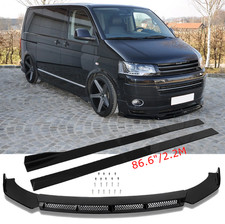 DE Für VW Bus T5 Spoilerschwert Frontspoiler Spoilerlippe + 2.2m Seitenschweller