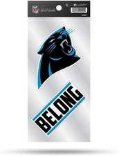 Carolina Panthers Double Up Die Cut 2-Piece Sticker Sheet