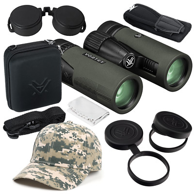 Vortex Optics Diamondback HD 8x32 Binocular with Free Camo Digital Hat Bundle