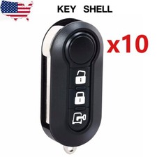 10x Replacement Remote Key Shell Case for Fiat 500L Ducato Dodge Ram Promaster