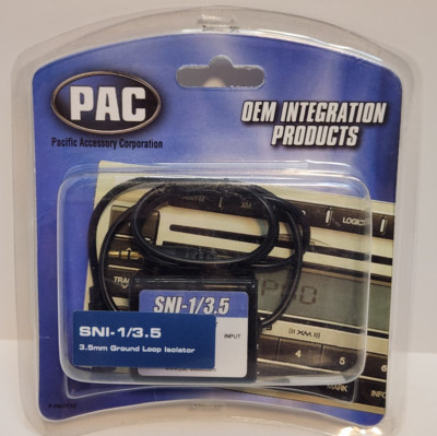 PAC SNI-1/3.5 Gound Loop Isolator & Noise Filter Eliminates Audio Buzzing Noise