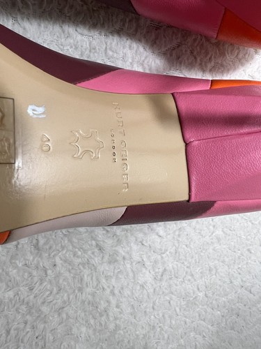 Kurt Geiger London Multi Colored Leather Pumps Gold stiletto Heel Women’s Sz 40 - Picture 12 of 13