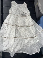 Christain Dior Girl's Ruffle Summer Dress Size 4A