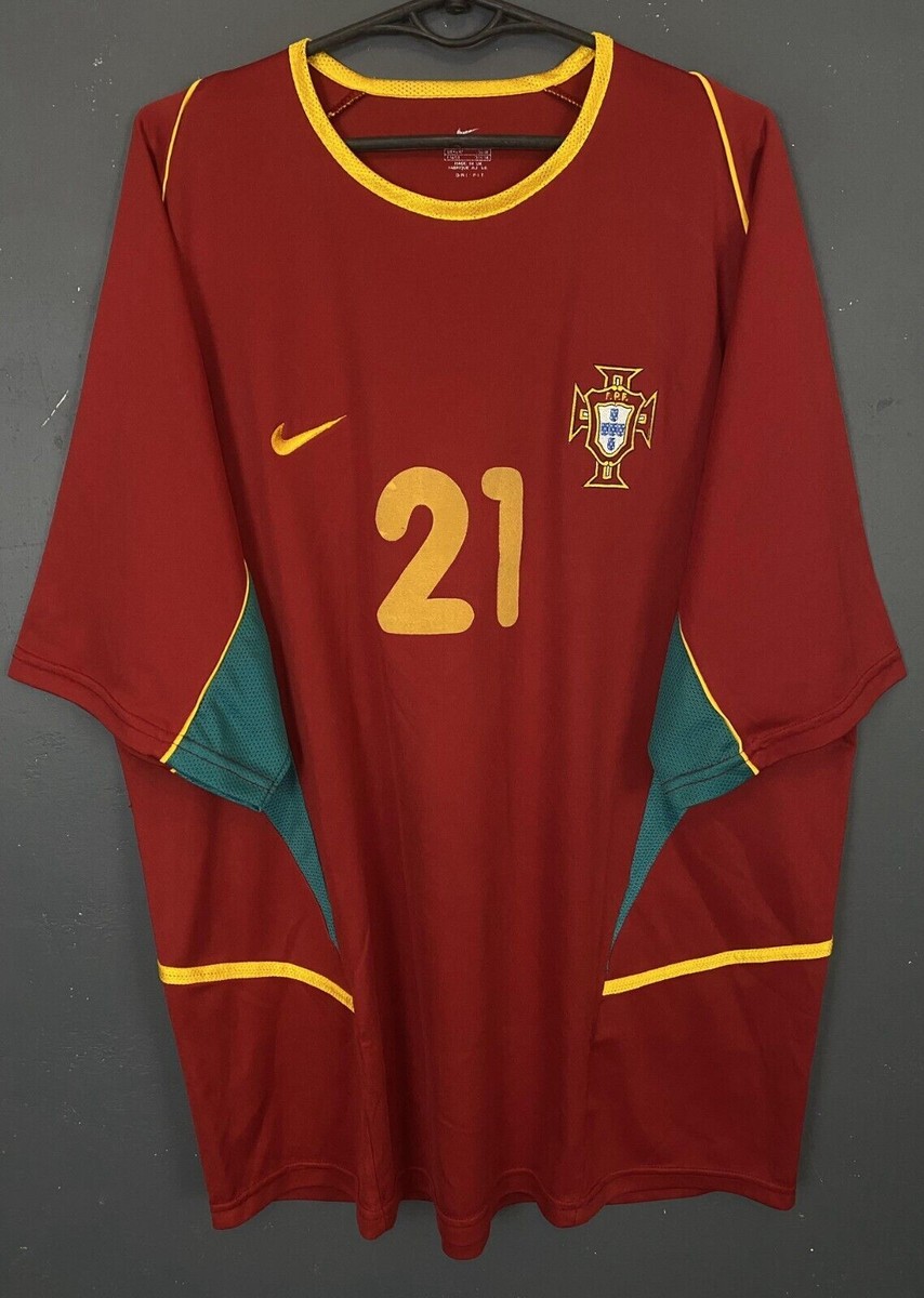 MEN'S NIKE PORTUGAL 2002/2004 NUNU GOMES FOOTBALL SOCCER SHIRT