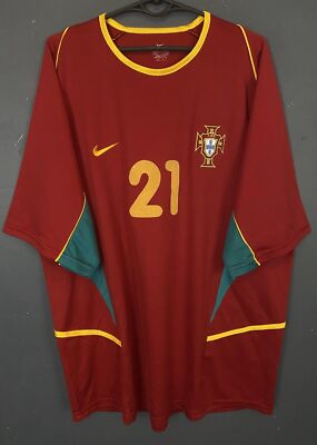 MEN'S NIKE PORTUGAL 2002/2004 NUNU GOMES FOOTBALL SOCCER SHIRT