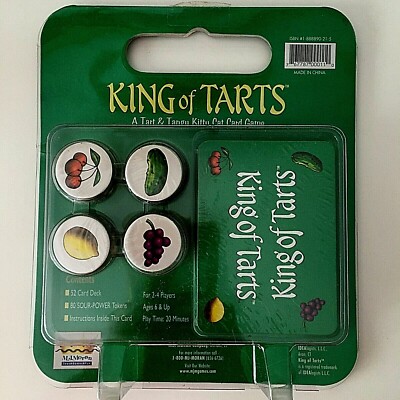 King of Tarts ~ A Tart & Tangy Kitty Cat Kids Family Card Game 2-4 Player 6+ Yrs