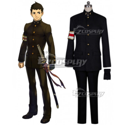 Ace Attorney Gyakuten Saiban Ryunosuke Naruhodo Uniform Cosplay Costume E001