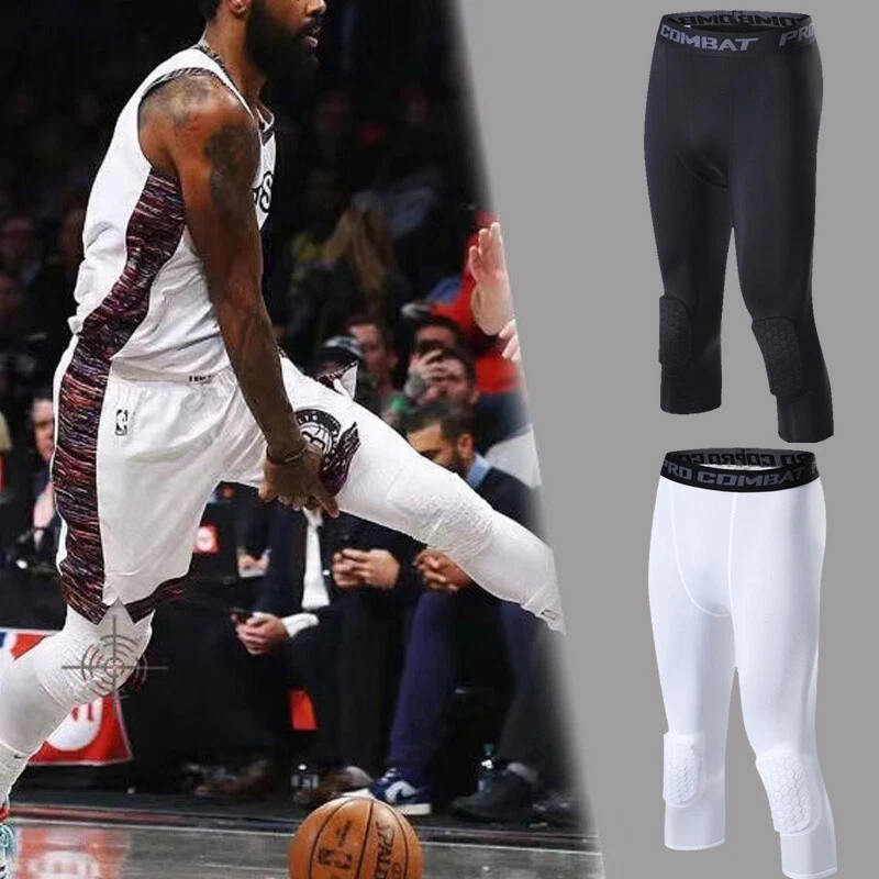 Men's Basketball Sports Tight Pants ¾ Compression Workout Leggings