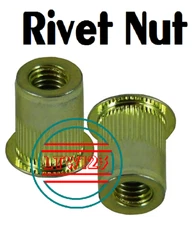 (6) 3/8 - 16 Zinc Steel Rivet Nut or Nut Settter
