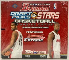 2007/08 BOWMAN DRAFT PICKS & STARS NBA BASKETBALL HOBBY BOX KEVIN DURANT RC NEW
