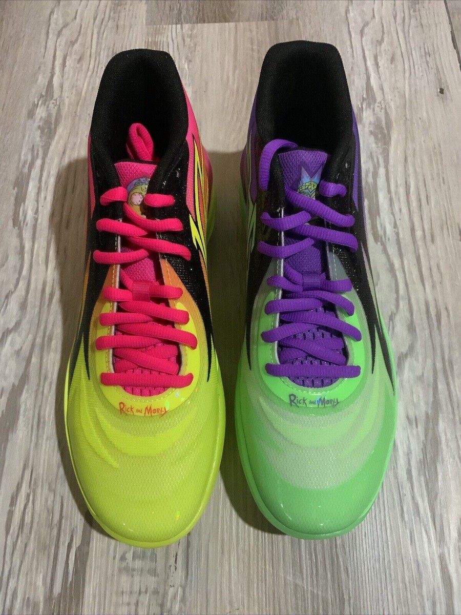 ⭐*⭐様 MB.02 RICK AND MORTY シューズ ラメロボール　ホー Puma Lamelo Ball MB.02 Rick & Morty 377411-02 Basketball