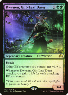 MTG FOIL Dwynen, Gilt-Leaf Daen  - Magic Origins #172
