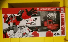 Transformers Target Exclusive! Optimus Prime and Autobot Bullseye. Brand New