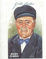 Perez-Steele Jocko Conlan Autographed Postcard #7558/10000 (see scan)