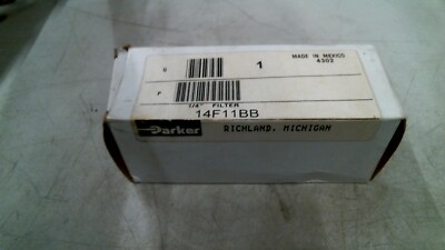 PARKER SCHRADER BELLOWS 14F11BB 1/4IN PARTICULATE FILTER -FREE SHIPPING