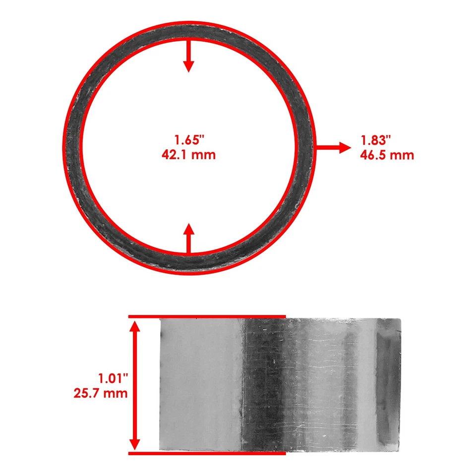 Juntas silenciadoras de tubo de escape para Yamaha Grizzly 600 YFM600F 4X4 1998-2001 Foto 3 de 4