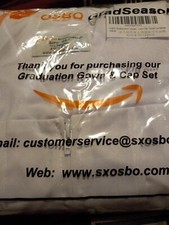 OSBO GradSeason Matte Graduation Gown Cap Tassel Set 2021 sz 45" fits 5'0'-5'2"