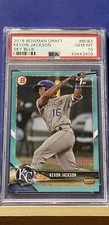 Kevon Jackson - 2018 Bowman Draft Sky Blue Paper    PSA 10  