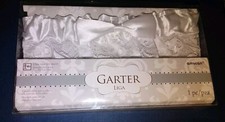 Amscan Bridal Wedding Garter satin and lace one size