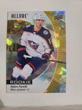 Adam Fantilli 2023-24 Upper Deck Allure Hockey Yellow Taxi #110 RC Blue Jackets