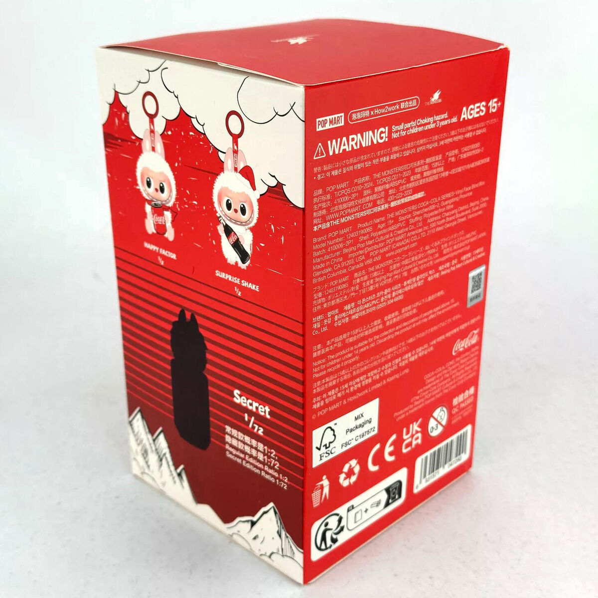 POPMART THE MONSTER COCACOLA 箱未開封 Pop Mart The Monsters Coca-Cola Series Plush Assortment Box