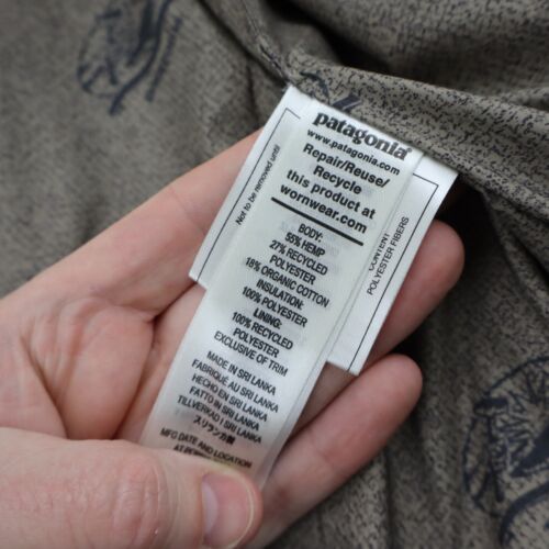 Patagonia All Seasons Hemp Canvas Duck Insulated Work Vest Womens Sz Small Khaki - Picture 8 of 9