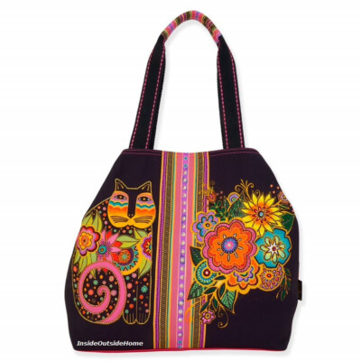 (取寄) キャット ギャップ トート バッグ Laurel Burch Cat Gap Tote Bag  Blossoming Feline s-l400.jpg