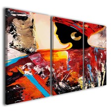 Quadro moderno etnico stampa moderna su tela canvas donna africana #a129