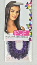 HAIRDO BY POP 20" METALLIC Hair BRAID EXTENSION PURPLE, NEW