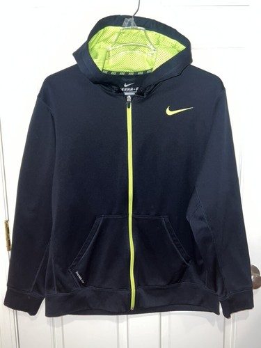 NEW Nike Therma-Fit Mens Black/Neon 