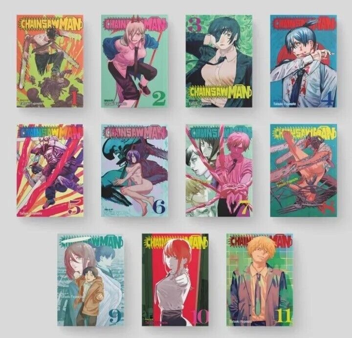 Chainsaw Man Vol 1 to 11, English Manga Tatsuki Fujimoto Chainsaw Man Vol 1 to 11, English Manga Tatsuki Fujimoto