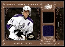 2009-10 UD treasured swatches anze Kopitar Jersey 2 colors 183/199 Los Angeles