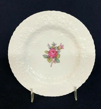 SPODE BREAD & BUTTER  PLATE "BRIDAL ROSE" 6 1/4"  WITH FLORAL CENTER