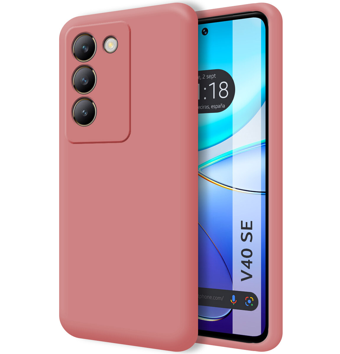 Cover Silicone Liquido Ultra Morbida per Vivo V40 SE 5G Colore Rosa