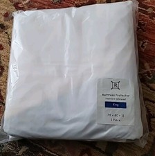 Waterproof Zippered Mattress Protector King Size 78 X 80 X 11 Inches