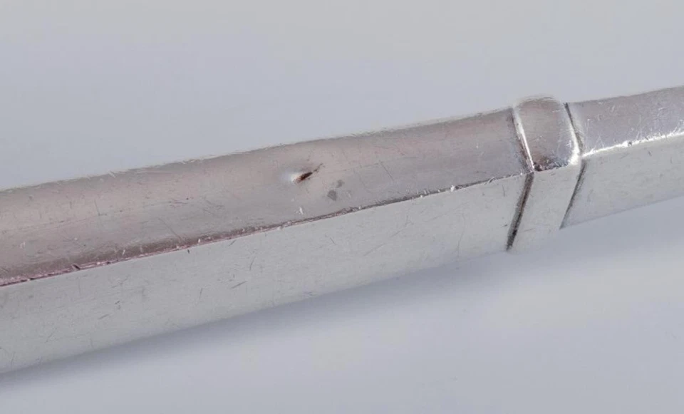 Georg Jensen Pyramid. Carving fork in sterling silver. - Image 4 of 4