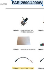 Strand Quartz Color 5380/117 Input Cable Assembly - New, Fits Par 2500/4000w