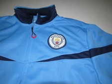 Official Manchester City FC Premier League Futbol Soccer Team Track Jacket Sz M